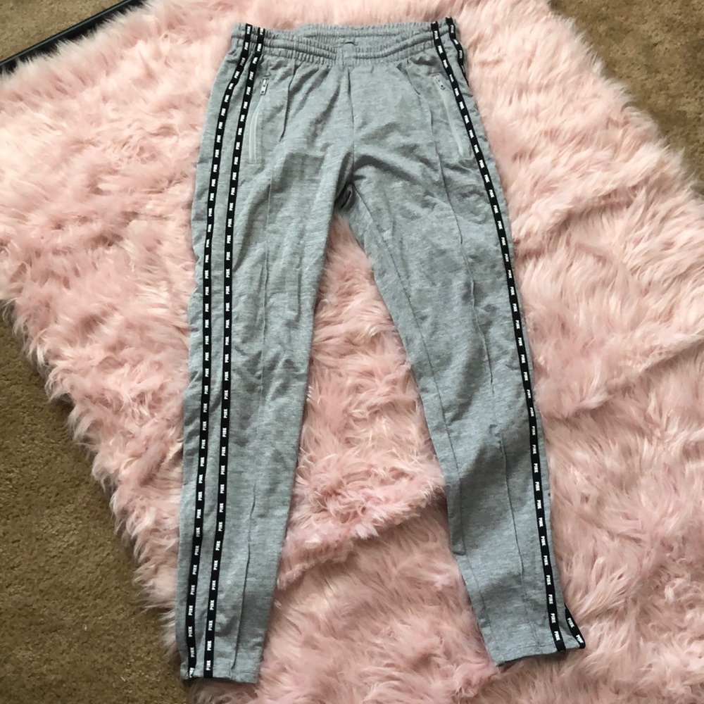 PINK, adjustable straight leg joggers with pockets